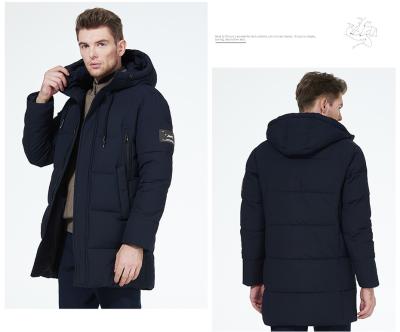 China Medium Length Men Winter Jacket Thick Mens Big And Tall Winter Coats With Four Pocket for sale