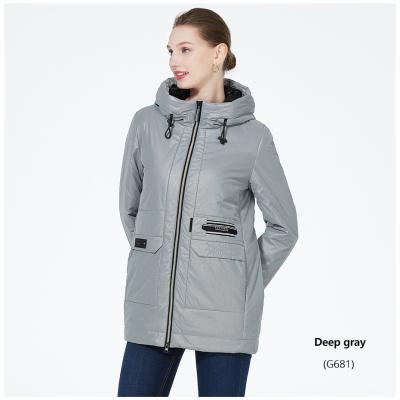 China Slimming Fit Lightweight Spring Coat Spring Autumn Zippered Waist Wind Breaker Coat for sale