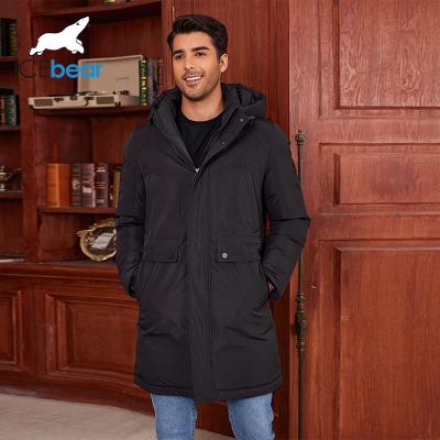 China 3xl Business Elegance Double Warmth Long Detachable Hood Winter Thickened Jacket For Men for sale