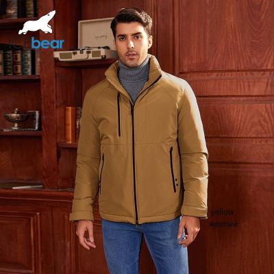 China Machine Washable Classical Daily Wear Classic Men's Mid Short Length Hooded Jacket For Cold Autumn Winter for sale