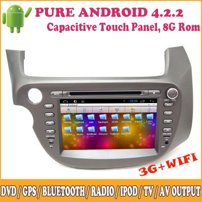 Κίνα OEM κατασκευαστής αυτοκινήτων ράδιο DVD player Dual Core Android Honda Fit με το GPS TV Wifi προς πώληση