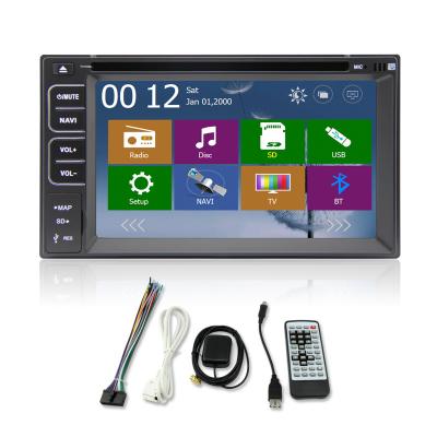 China 6.2 inch Touch Screen Double Dins universal car Gps navigator with bluetooth,Radio,SD for sale