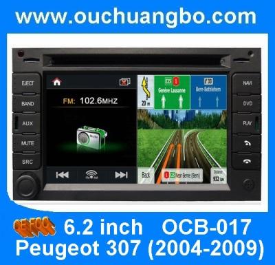 China Ouchuangbo S100 Platform Peugeot 307 2004-2009 Car Multimedia DVD GPS Navi Player for sale