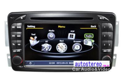 China Estéreos dobro do carro de Sat Nav DVD do Benz de Mercedes do ruído para o Benz CLK SLK Vaneo Viano Vito E-W210 à venda