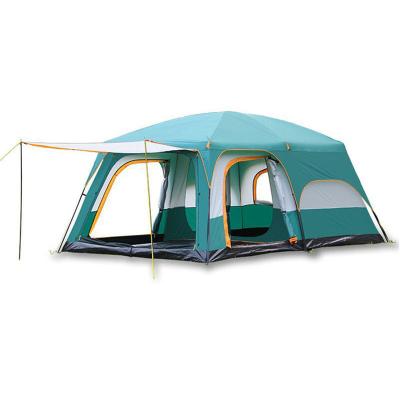 China 8-10 people 2 people camping tent double layer large family tent diagonal tying type NC four-season large luxury waterproof outdoor waterproof outdoor; ZHE for sale