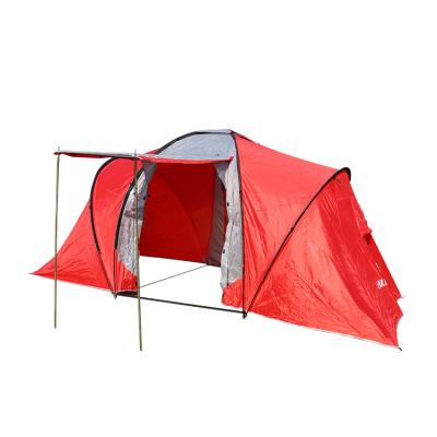 China Amazon Hot Selling Large Space Camping Tents Luxury Family Tent Outdoor Large Space 2 Bedrooms For 5-6 Persons for sale