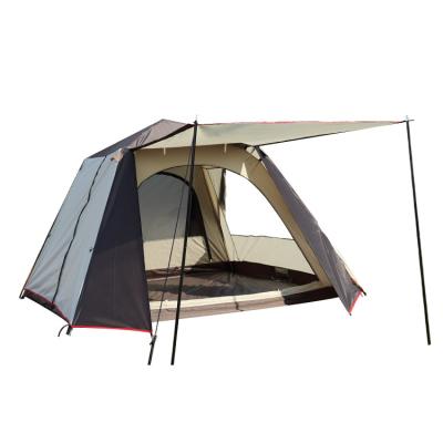 China Diagonal tie type hot sale outdoor camping tent automatic quick open double layer family waterproof tent from Amazon for 3-4 person for sale