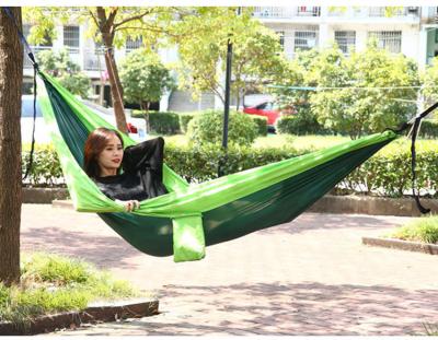 China Modern Garden Lightweight Rising Nylon Hammock With Tree Straps Outdoor Lightweight Garden Hammock Camping Hammock for sale