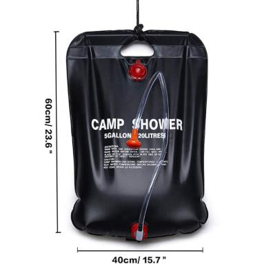 China Camper Hiking Supplies Outdoor Water Storage Bag Shower Bag Camping Outdoor Bath Bathing Bag Solar Hot Water Bottle for sale