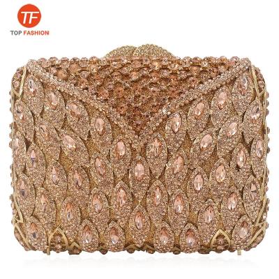 China Sparkle China Factory Sell Wholesale Luxury Crystal Rhinestone Clutch Evening Bag For Formal Party Diamond Purse for sale