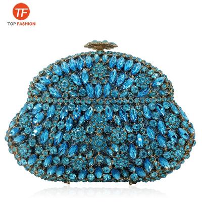 China Luxury Factory 2021 Wholesale Handbag Same As Blue Diamond Clutches Crystal Rhinestone Evening Bags Wedding Bag for sale