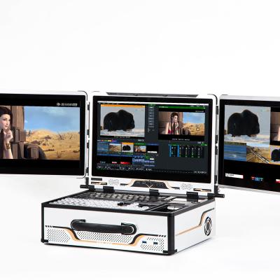 China All-In-One Video Live Streaming Equipment  3 Screen Graphic Subtitle for sale