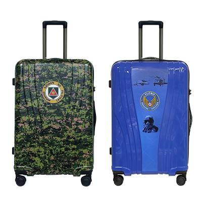 China High Grade Eco - Friendly Camouflage Army Used 28inch Large Luggage With Printing Logo for sale