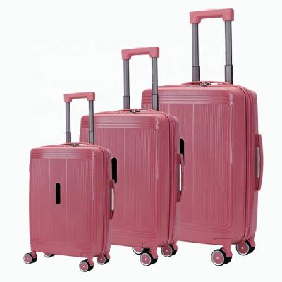 China Eco-friendly 20/24/28 Inch PP Classic 3 Pieces Set Wholesale Suitcase Baggage Travel Trolley Luggage for sale