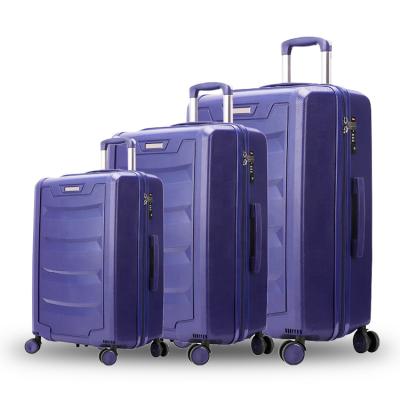 China Wholesale Luggage Classic Design PP Eco - Friendly Bag Suitcase Luggage Travel Trolley for sale