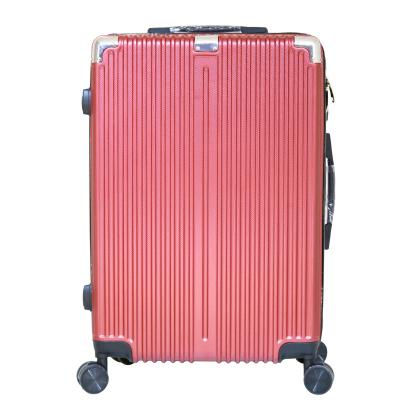 China Wholesale Baggage Business Style Latest Style Suitcase Travel Trolley Wheel Eco-friendly Luggage With Metal Corner for sale