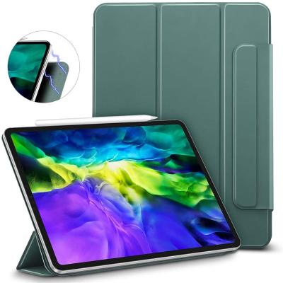 China Triple Folding Tablet Stand PU Tablet Holder Ultra Thin Magnetic Strong Leather Case Leather With Auto Sleep/Wake For Ipad Pro Case 11 2020 for sale