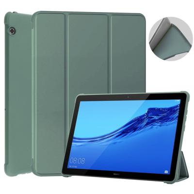 China 2018 factory wholesale triple soft silicone cover tablet stand holder hwawi tablet cover for huawei mediapad t5 10.1 case for sale