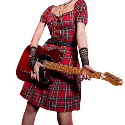 China Plaid Short Skirt Anti-Static Daily Soft Zipper Ruffle Hidden Short Skirt for sale