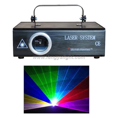 China Full Color Text Animation Show 1w RGB Laser Beam Party Laser Beam Stage Lighting for sale