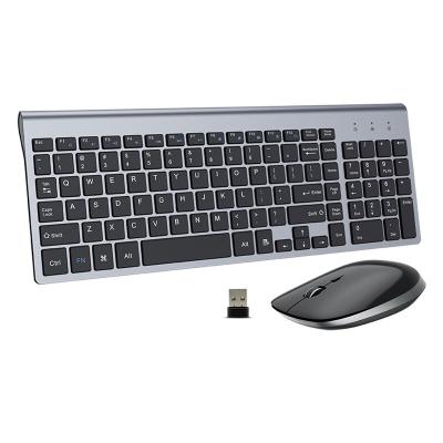 China Scissor Anti-drop 2.4G USB Radio 2.4G Quiet Wireless Keyboard and Mouse Ergonomic 102 Key Compact Nano Normal Key Combo for sale