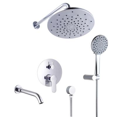 China 2021 Without Slide Bar Design Brass Polished Thermostatic Bathroom Shower Faucet for sale