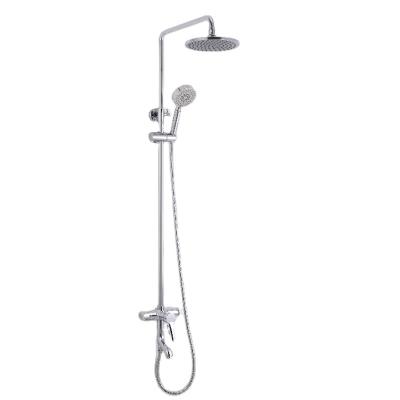 China Without Slide Bar 97*45*18.5cm 1675g Chrome Single Handle Bathtub Rain Shower Faucet Set Luxury Bathroom for sale