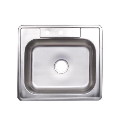 China 25*22*6 Inch Modern Europe Farmhouse Ware Stainless Sanitary Occasional Hand Wash Kitchen Sink Modern White for sale