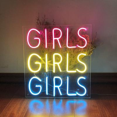 China Shenzhen Theme Park Branded Company Drop Shipping 2021 Trending Girls Products Girls Girls Led Neon Sign for sale