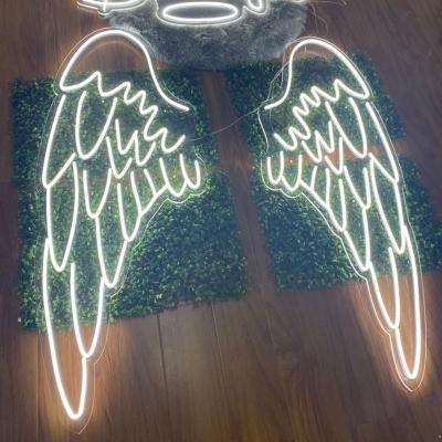 China High Quality Stunning Acrylic Large Angel Neon Wings Sign Led Lights for sale