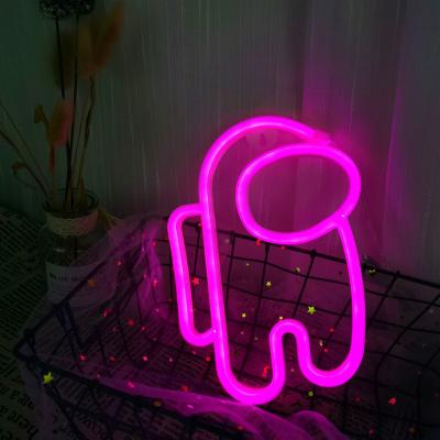 China Other Ready To Ship Small Space LED Astronaut Children's Bedroom Decorated Neon Lights for sale