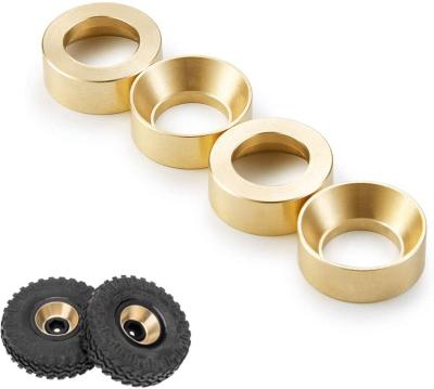 China RC Hobby Brass Wheel Weighs Ring Shape Counterweights For Axial 1/24 SCX24 AXI90081 Crawler Rise Parts for sale