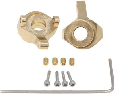 China RC Hobby 2pcs Brass Steering Knuckle for SCX24 AXIAL AXI90081 Upgrade 1/24 RC Crawler Car for sale