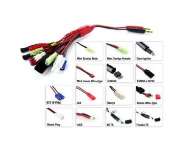 China RC Car Helicopters 14 in 1 Multi Adapter Converter Plug RC Lipo Battery Charger Charging Cable for sale