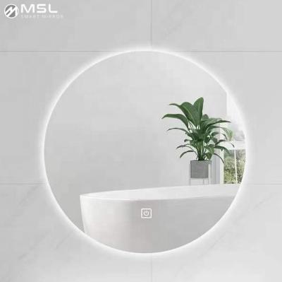 China IP65 LED Ronde badkamer spiegel 3000k Touch Light Badkamer spiegel Anti mist Te koop