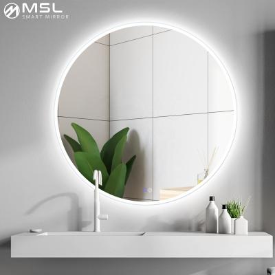 China Modern Touch Sensor Light Mirror IP44 Backlit LED Bathroom Mirror 6000k for sale