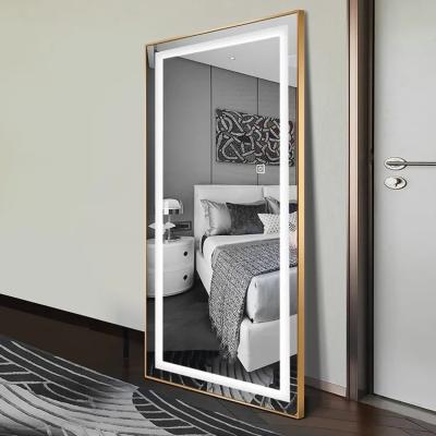 China 800 x 600mm LED Full Body Mirror Rectangle Full Length Mirror With Light for sale