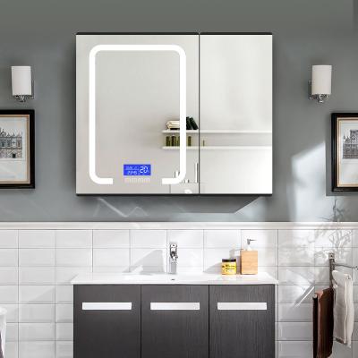 China Wall Mounted Smart Mirror Medicine Cabinet Modern Mirror Cabinet For Bathroom for sale