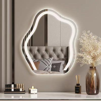 China Smart Touch Screen Makeup Mirror 4mm Cloud Shaped Mirror 3000K - 6000K for sale