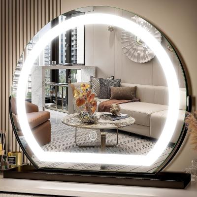 China Customized LED Makeup Mirror 4000K 5000K Round Makeup Mirror for sale