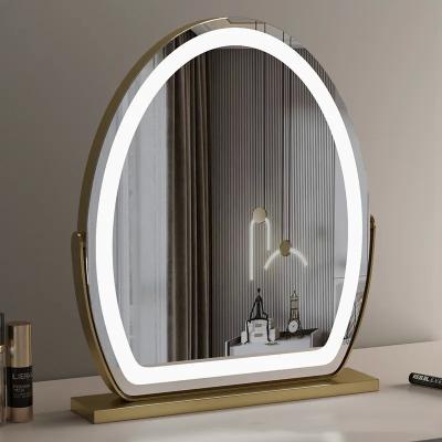 China Silver LED Makeup Mirror 3000K - 6000K Hollywood Makeup Mirror for sale