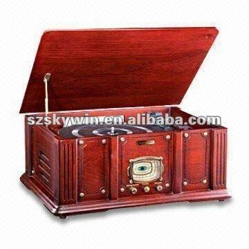 China Classic Wooden Phonograph Turntable Record Player with CD, USB for Sale SW-TP378 for sale