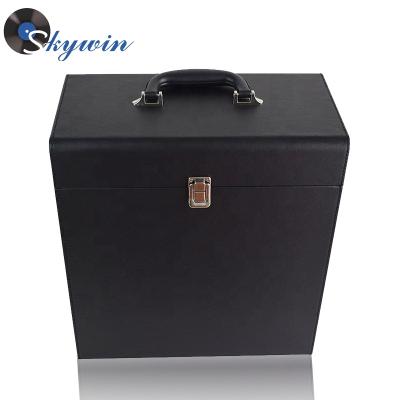 China Vinyl Record Carry Case Wholesales Newest Vinyl Record Carrier Turntable Case Luxury Exquisite Record Player for sale