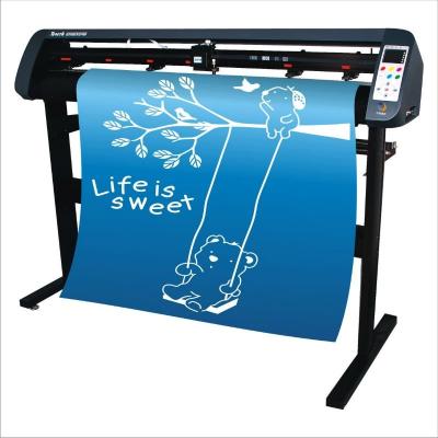 China Vinly 1350mm Automatic Vertical Vinyl Small 120cm Sticker Cutting Plotter for sale