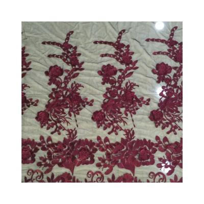 China Sustainable Promotional Soft Embroidery Floral 100% Polyester Exclusive Printed Apparel Fabric For Weaving for sale