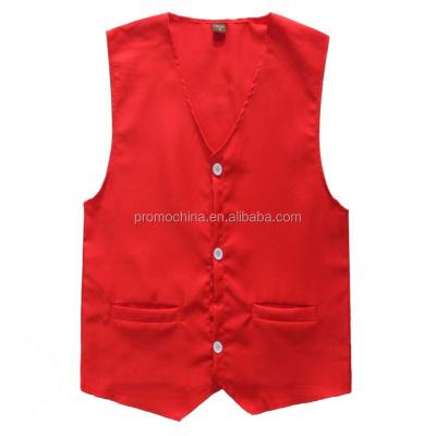 China Cheap Unisex Embroidery Logo Vests Workwear Advertising Uniform Viable Factory Custom Plain for sale