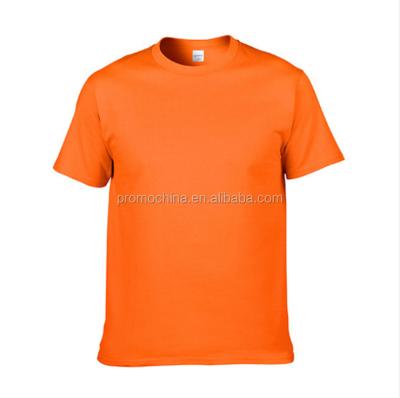 China Cheap white orange polyester anti-pilling sports quick dry t-shirt for promotion for sale