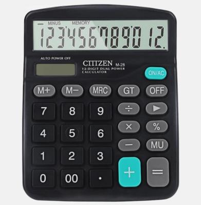 China 12 Digit OEM Citizen Calculator Plastic Electronic Calculator 12 Digit Cheap Battery Operated Citizen Promotional Calculator Plastic With Custom Logo for sale