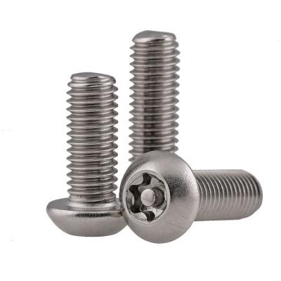 China Pan Stainless Steel Key Knob Key Security Torx Screw (Star) With Pin A Flathead Screwdriver ISO7380 for sale