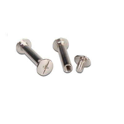 China Pan Screw With Double Stainless Steel Internal Post Thread Cap Philips Driver Rivet Binding Screw for sale